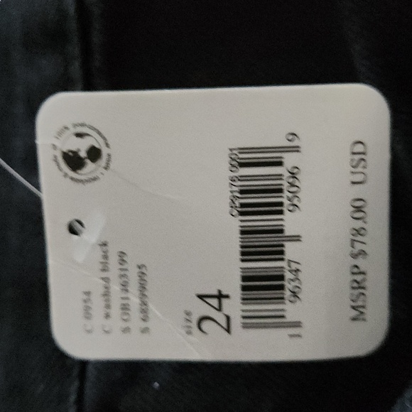 Free People Maggie Distressed Mid-Rise Straight Jeans Washed Black FP1009 - Picture 16 of 16